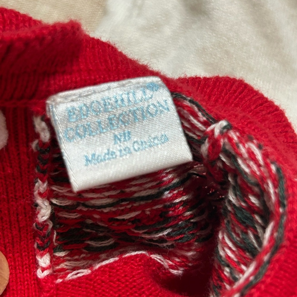 Edgehill Collection Red Knit Garment - Picture 4 of 5